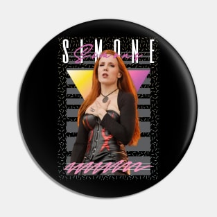 simone simons Retro Style Fan Art Pin