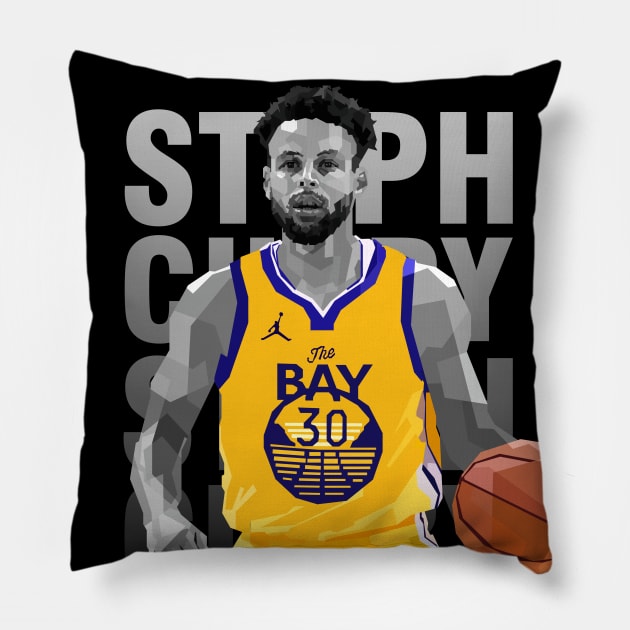 Stephen Curry WPAP Pillow by awangwidyatama