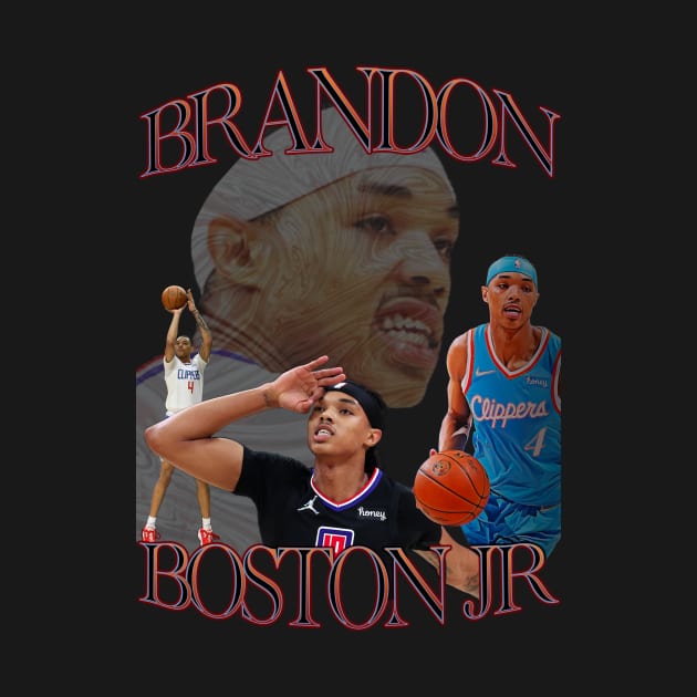 Brandon Boston Jr. Bootleg Graphic Tee | Vintage / Retro-Inspired Clippers BJ Boston T-Shirt by dsuss