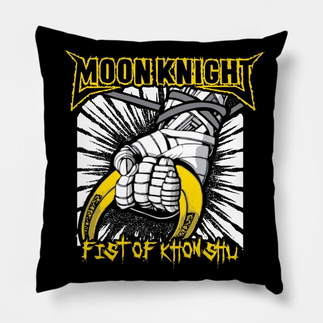 Fist Of Khonshu Pillow by Daletheskater