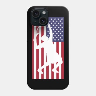 US Open Tennis Silhouette Phone Case