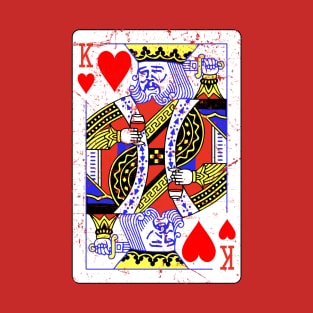 Leo King of Hearts (Grunged) T-Shirt