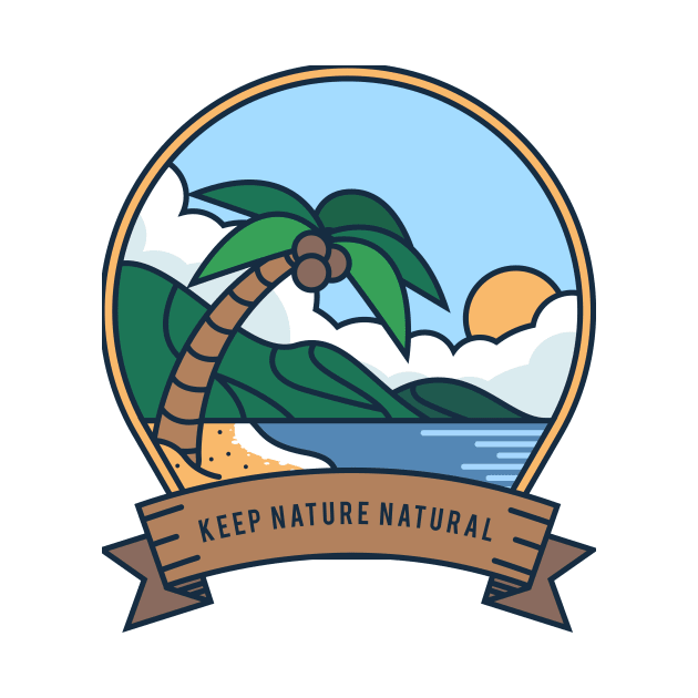 'Keep Nature Natural' Ocean Conservation Shirt by ourwackyhome