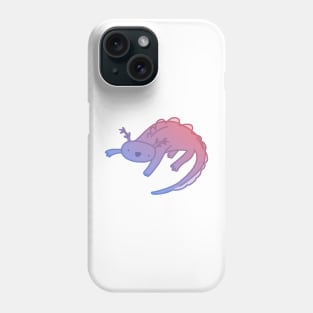 Purple Gradient Axolotl Phone Case