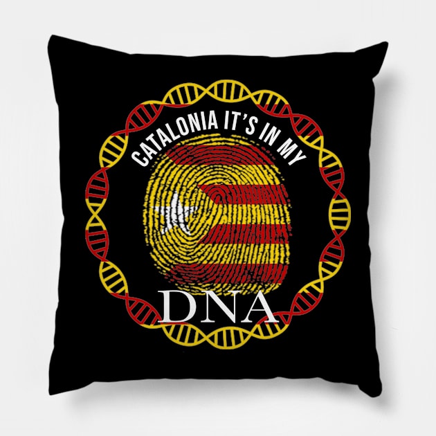 Catalan Flag  Catalonia Its In My DNA Independence Flag - Gift for Catalan From Catolonia Pillow by Country Flags