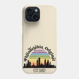 Philadelphia Original Retro Rainbow Phone Case