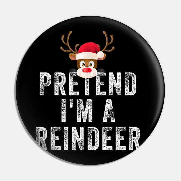 Pretend I'm A Reindeer Pin by Bourdia Mohemad