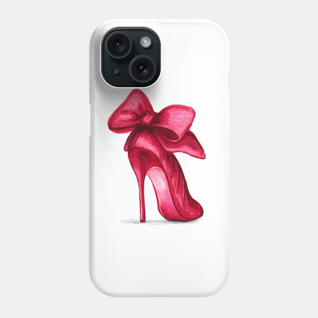 Ladies Red High Heels Shoes Phone Case by Svetlana Pelin