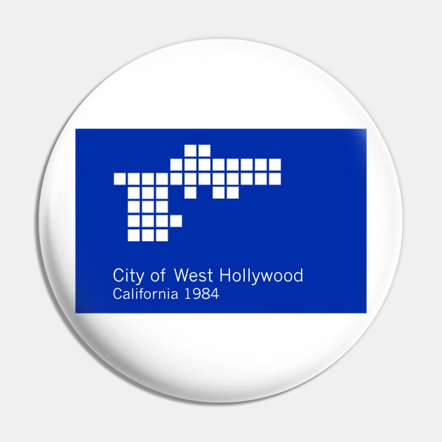 West Hollywood Pin by Wickedcartoons