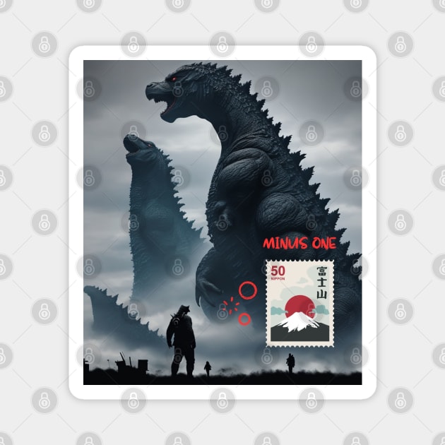 Godzilla Minus One Magnet by Prossori