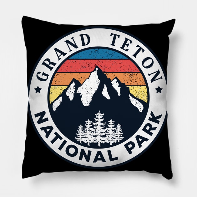 Grand Teton national park Pillow by Tonibhardwaj