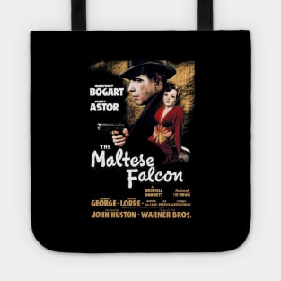 The Maltese Falcon Movie Poster (Dark Noir) Tote