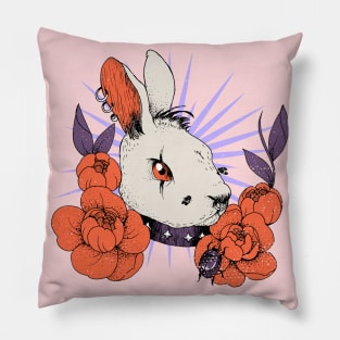 Vintage Retro Rabbit Pillow