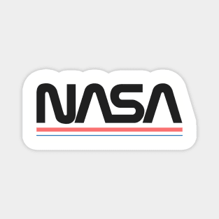 nasa, nasa logo, nasa worm logo, retro nasa Magnet