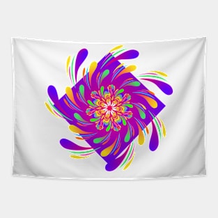 Spiral Flower by #Bizzartino Tapestry