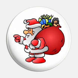 Fun Santa Christmas Apparel Pin