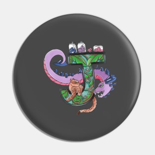 Jewel dragon Pin