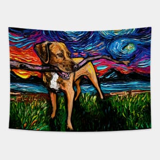 Vizsla Mix Night Tapestry