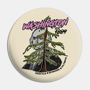 Washington State Graphic T-Shirt Pin