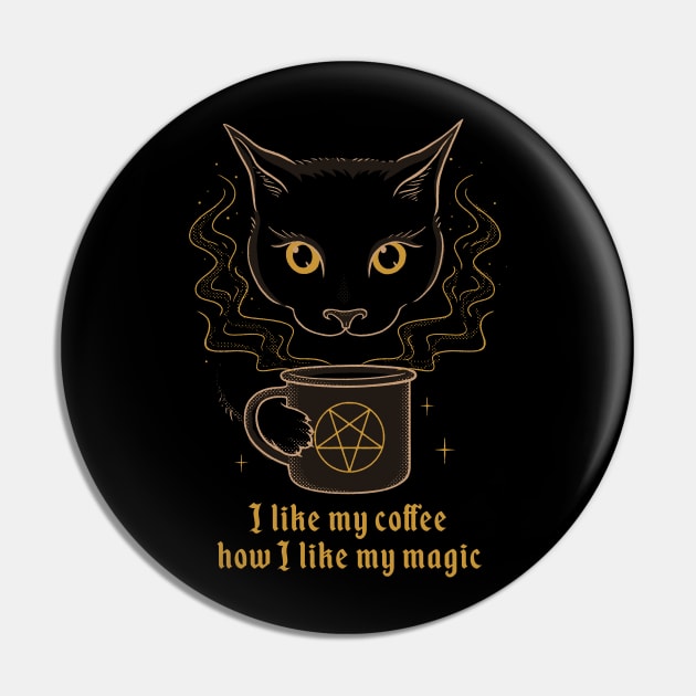 Black Magic Pin by olddesigntees