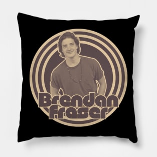 Brendan fraser vintage Pillow