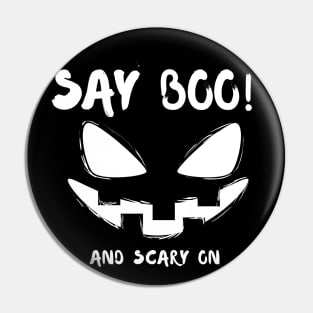 Say boo and scary on Pin