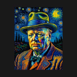 Winston churchill in starry night T-Shirt