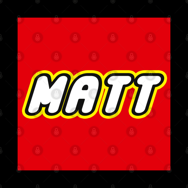 MATT - Personalized LEGO Name by Rjay21