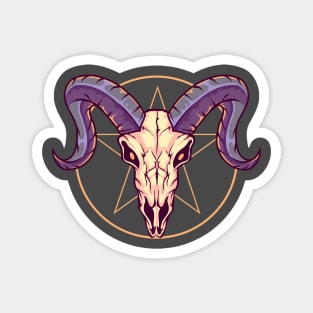 Baphomet Skull Magnet