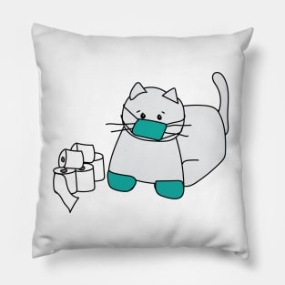 Corona Cat Aqua Pillow