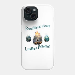 Hiking - Breathless views, Limitless potential Phone Case