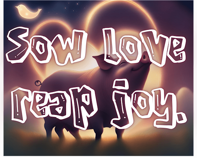 Sow love, reap joy. Kids T-Shirt by kohajonaArt