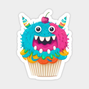 Cupcake Monster Magnet