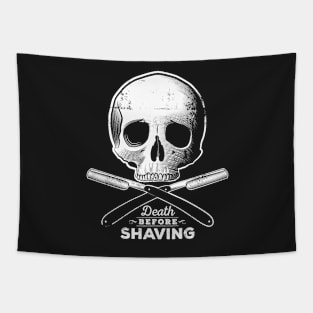 Death before shaving – grunge white version Tapestry