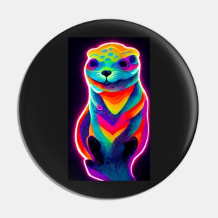 Psychedelic Sea Otter II Pin