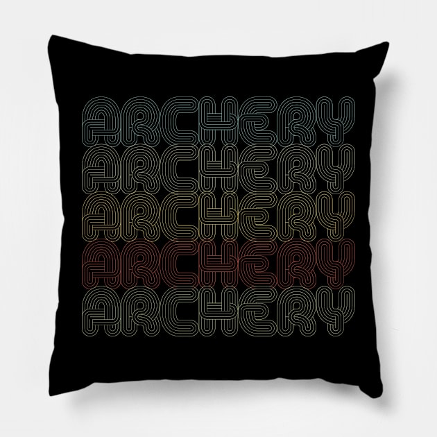 Archery Bow Hunter Archer Hunting Gift Pillow by Dolde08