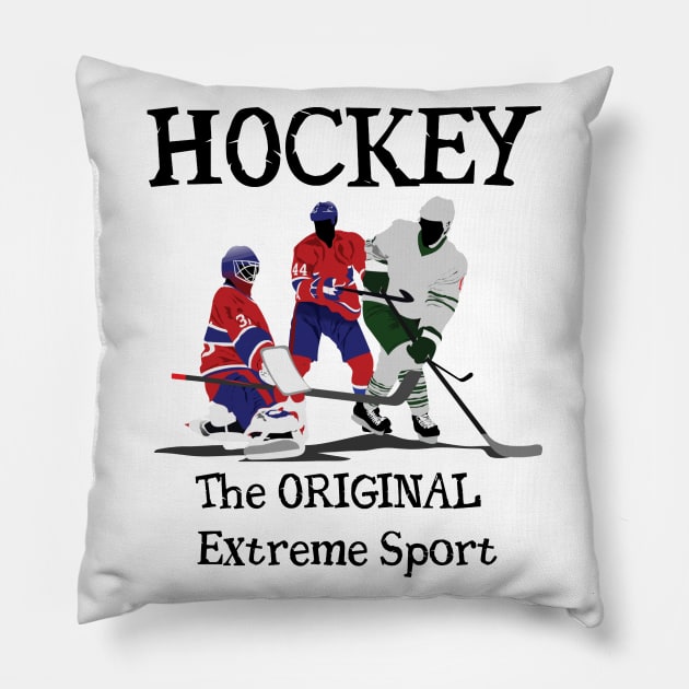 Hockey: The ORIGINAL Extreme Sport Pillow by Naves