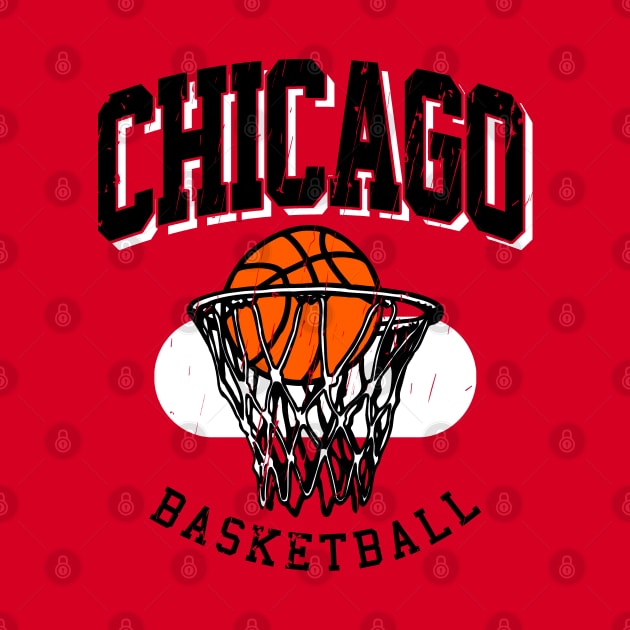 Vintage Chicago Basketball by funandgames