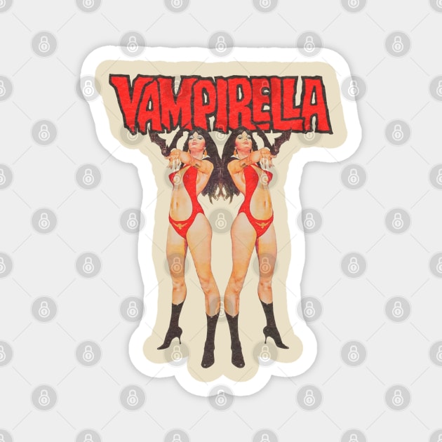 Vampirella Vintage Magnet by Jazz In The Gardens