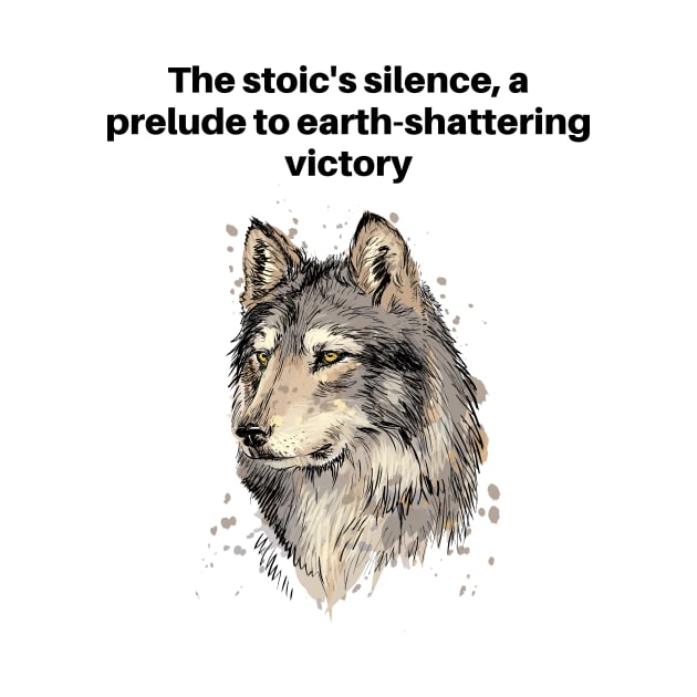 Stoic The Wolf Mindset by Sparkling Art