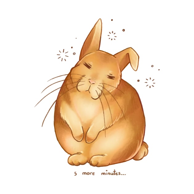 Sleepy Bunny needs 5 more minutes by Leonie Jonk