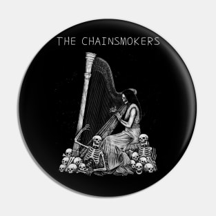 Family Skull Play Chainsmokers Pin