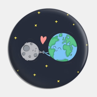 BFF Earth And Moon Pin