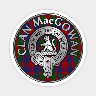 Clan MacGowan Crest & Tartan Magnet