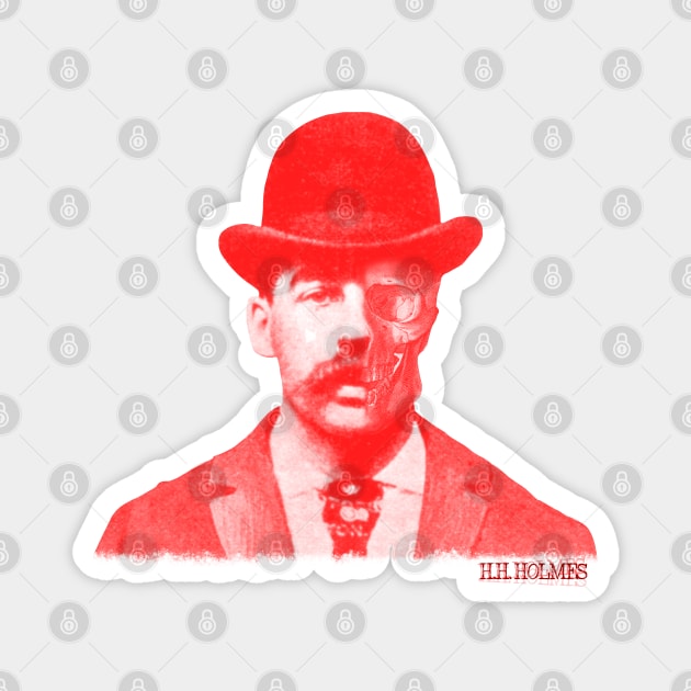 HH HOLMES Face of Evil Magnet by darklordpug