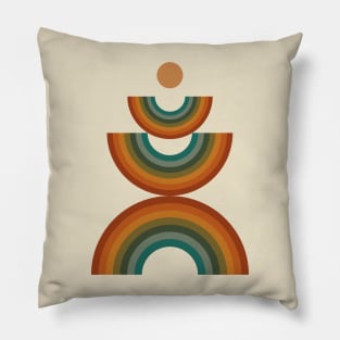 Minimalist Boho Rainbow Pillow