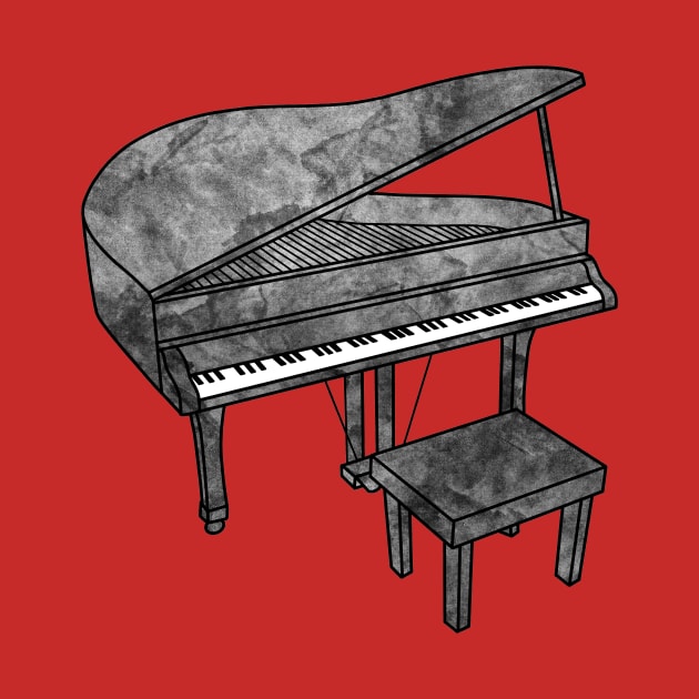 Piano by Kelly Louise Art