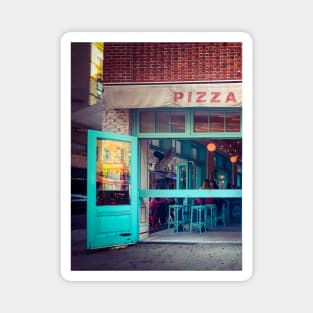 Street Pizza Restaurant Downtown Manhattan New York City Magnet