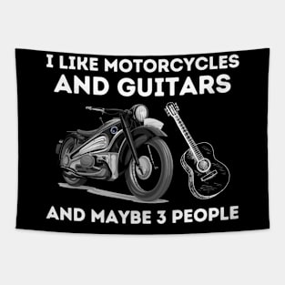 I Like Motorcycles And Guitars And Maybe 3 People Tapestry