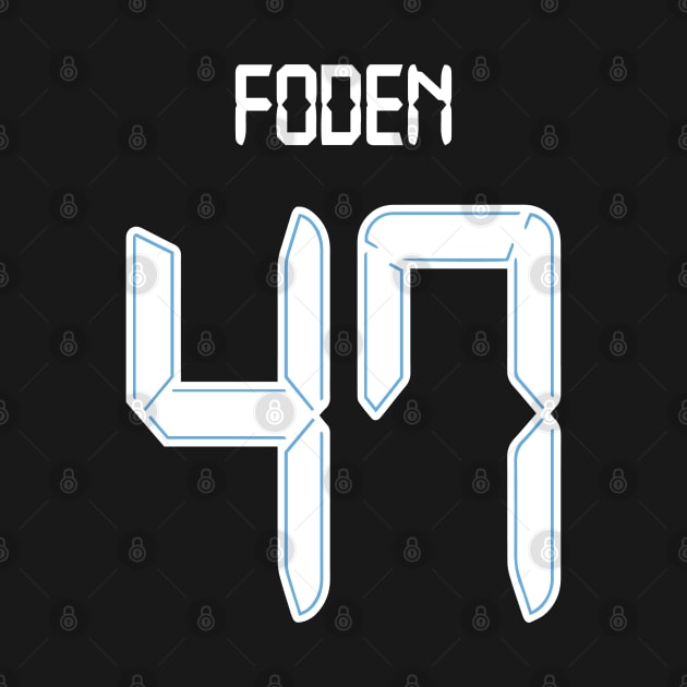 Phil Foden Man City 47 shirt by Alimator